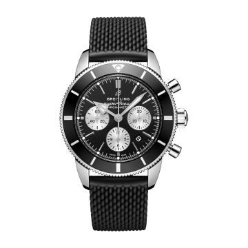 Breitling Superocean Heritage II B01 Chronograph 44 Stainless Steel / Black / Rubber / Folding
