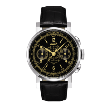 Tissot Heritage Chronograph Stainless Steel / Black / Strap