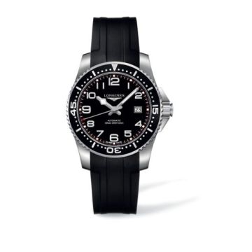 Longines Hydroconquest Automatic 39 Black Rubber