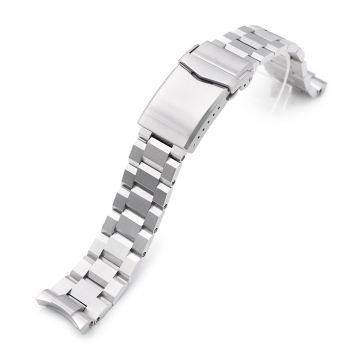 Hexad III Watch Band for Omega Seamaster 42mm, 316L Stainless Steel Brushed V-Clasp - 20mm