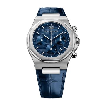 Girard-Perregaux Laureato 38 Chronograph Stainless Steel / Blue / Alligator
