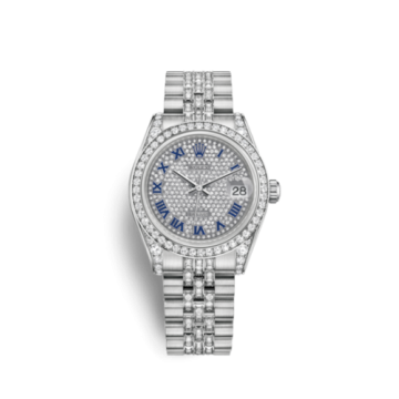 Rolex Datejust 31 White Gold Diamond / Jubilee Diamond / Paved Roman