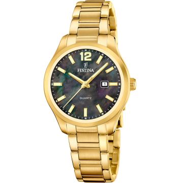 Festina Classic Date Gold / Black MoP 34mm