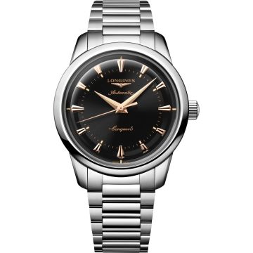 Longines Conquest Heritage 40 Stainless Steel / Black / Bracelet