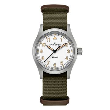 Hamilton Khaki Field Quartz 38 Stainless Steel / White