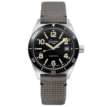 Glashütte Original SeaQ Date Stainless Steel / Black / Synthetic - Pin