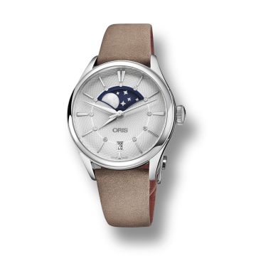 Oris Artelier Grande Lune Date 36 Stainless Steel / Silver