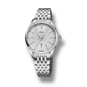 Oris Artelier Date Diamonds 33 Stainless Steel / Silver / Bracelet