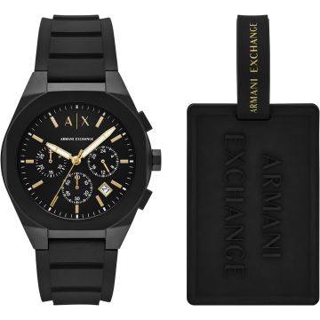 Armani Exchange Rafael Chronograph Black 42mm Set