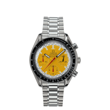 Omega Speedmaster Reduced Stainless Steel / Yellow / Bracelet / Schumacher