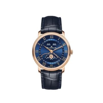 Blancpain Villeret Quantième Complet 40mm Red Gold / Blue