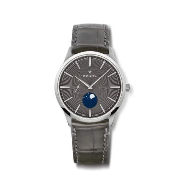 Zenith Elite Moon Phase 40 Stainless Steel / Grey