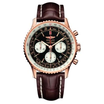 Breitling Navitimer 01 43 Red Gold / Black / Alligator