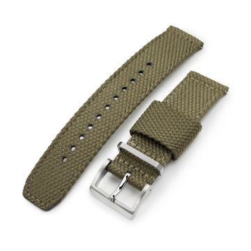 Military Green Premium Nylon Honeycomb Weave Quick release Watch Strap - 22mm
