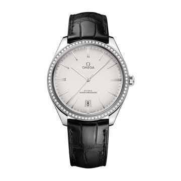 Omega De Ville Trésor Master Chronometer Stainless Steel / Diamond / Silver