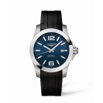 Longines Conquest Automatic 41mm Blue Rubber