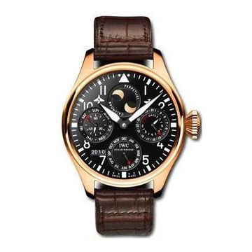 IWC Schaffhausen Big Pilot Perpetual Calendar Red Gold / Black / Buenos Aires Boutique Orsini