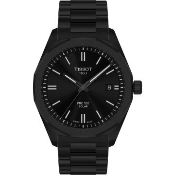 Tissot PRC 100 Solar Quartz 39 PVD / Black / Bracelet