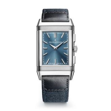Jaeger-LeCoultre Reverso Tribute Chronograph Stainless Steel / Blue
