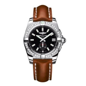 Breitling Galactic 36 Automatic Stainless Steel / Diamond / Onyx Black / Calf