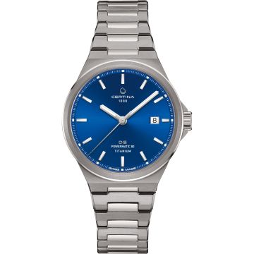 Certina DS-7 Powermatic 80 Titanium / Blue / Bracelet