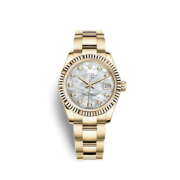 Rolex Datejust 31 Yellow Gold Fluted / Oyster / MOP