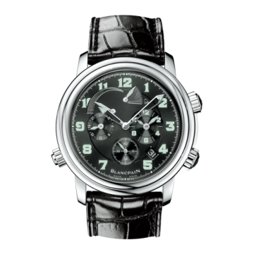 Blancpain Léman Réveil GMT Stainless Steel / Black / Alligator