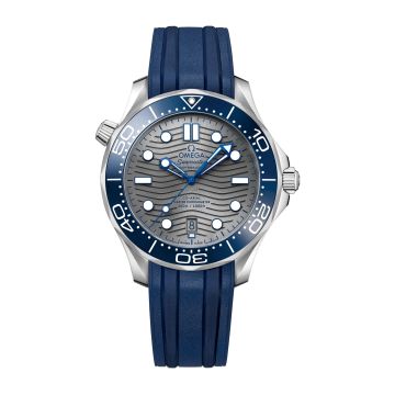 Omega Seamaster Diver 300M Master Co-Axial 42 Stainless Steel / Grey /  Rubber