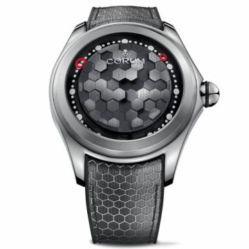 Corum Big Bubble Magical 52 Titanium / Hexagon / Rubber