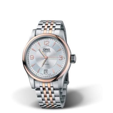 Oris Classic Date 37 Stainless Steel - Rose Gold / Silver / Bracelet