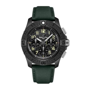 Breitling Super Avenger B01 Chronograph 46 Night Mission / Black / Strap
