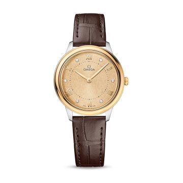 Omega De Ville Quartz 30 Stainless Steel - Yellow Gold / Champagne - Diamond