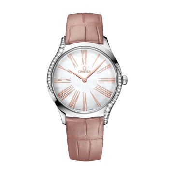 Omega De Ville Trésor 36 Stainless Steel / MOP - Roman / Alligator