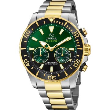 Jaguar Connected Men Diver Chronograph Hybridwatch Bicolour / Green