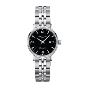Certina Ds Caimano Lady Stainless Steel / Black / Bracelet