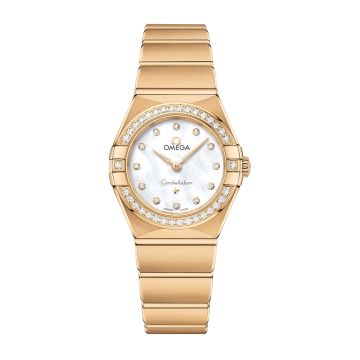 Omega Constellation Manhattan 25 Quartz Yellow Gold / MOP / Diamond