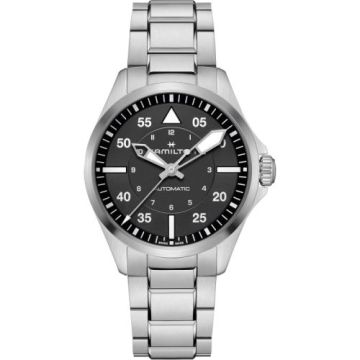Hamilton Khaki Aviation Pilot Auto 39 Stainless Steel / Black / Bracelet