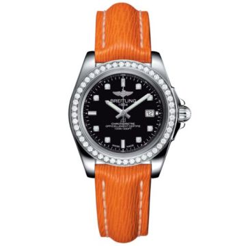 Breitling Galactic 32 Sleek Edition Stainless Steel / Diamond / Trophy Black Diamond / Sahara