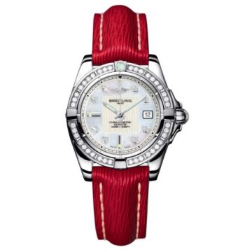 Breitling Galactic 32 Stainless Steel / Diamond / Pearl Diamond / Sahara