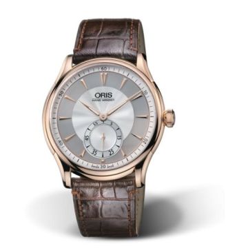 Oris Artelier Hand Winding Small Second 40 Rose Gold / Silver