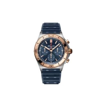 Breitling Chronomat B01 42 Stainless Steel / Red Gold / Blue / Rubber