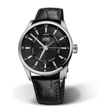 Oris Artix Pointer Day Date Stainless Steel / Black
