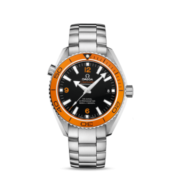 Omega Seamaster Planet Ocean 600M Co-Axial 42 Stainless Steel / Orange / Bracelet