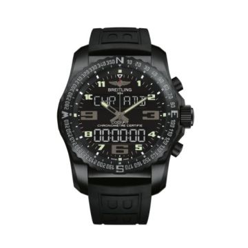 Breitling Cockpit B50 Night Mission / Black / Rubber / Folding