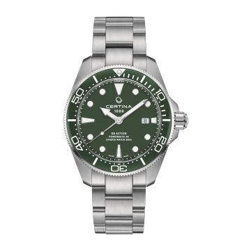 Certina DS Action Diver Powermatic 80 43 Stainless Steel / Green / Bracelet