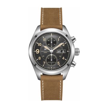 Hamilton Khaki Field Automatic Chronograph Steel / Black