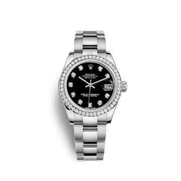 Rolex Datejust 31 Stainless Steel Diamond / Oyster / Black - Diamond