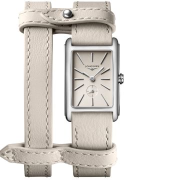 Longines DolceVita 20.8 Quartz Stainless Steel / Beige / Yvy Leather