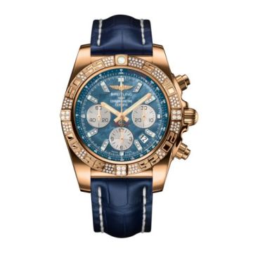 Breitling Chronomat 44 Rose Gold / Diamond / Black Pearl Diamond / Bracelet