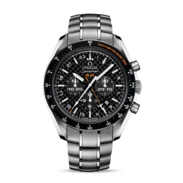 Omega Speedmaster HB-SIA Co-Axial GMT Titanium / Black Carbon / Bracelet